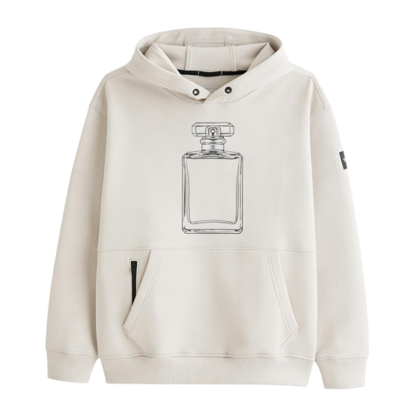 Luxury Men’s Streetwear Hoodie – Oversized, Cotton-Poly, Hidden Zipper