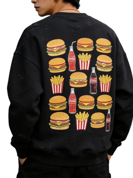 Drop Shoulder Sportswear Hoodie – Plus Size Pullover